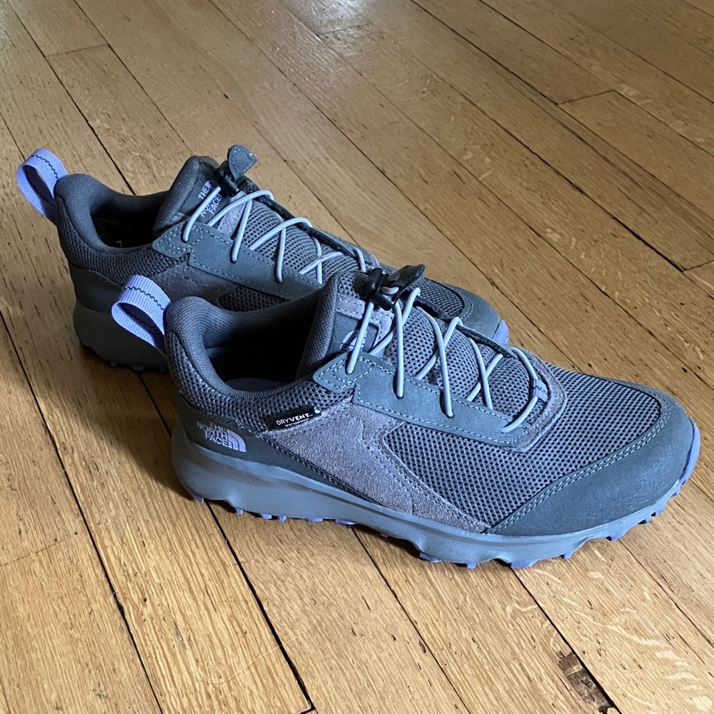 The North Face Gray and Purple Trail Shoes